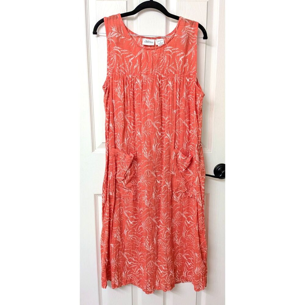 The Vermont Country‎ Store 100% Cotton Caftan Sleeveless Shift Dress | SZ Small